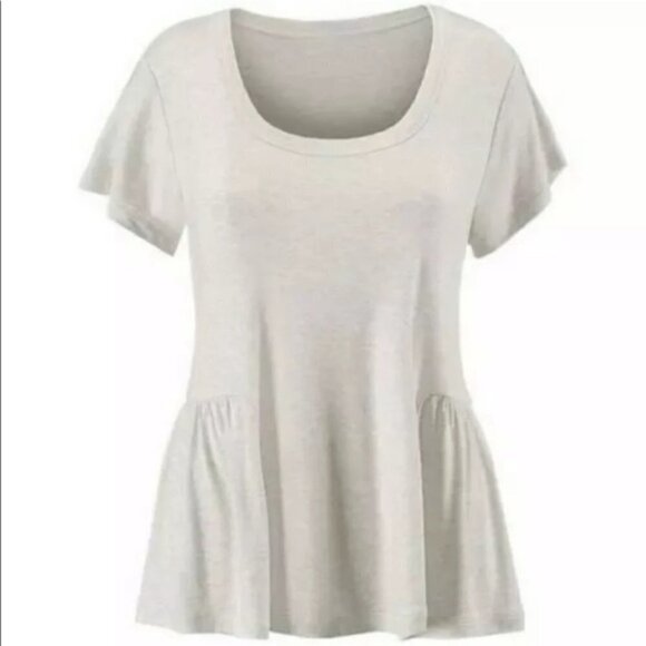 CABI Hangout Tee Top Oatmeal #5326  M EUC - Picture 1 of 7